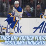 Skinner Ends Any Kraken Playoff Hopes - Postgame Thoughts