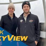 Wilds svenskar snackar i SkyView ovanpå Avicii Arena | Wild players chat on SkyView at Avicii Arena