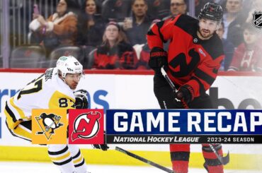 Devils @ Penguins 3/19 | NHL Highlights 2024