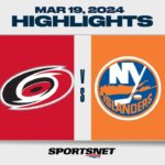 NHL Highlights | Hurricanes vs. Islanders - March 19, 2024