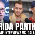 Paul Maurice, Matthew Tkachuk & Gustav Forsling React to Florida Panthers Comeback Win vs. Dallas