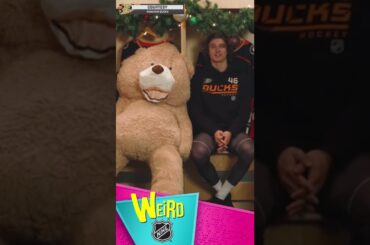 Teddy Bear Scares Trevor Zegras 🧸🤣 | Weird NHL #shorts