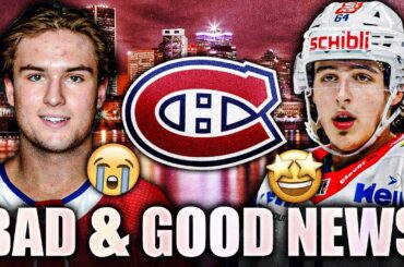 SOME BAD AND GOOD HABS NEWS: JOSHUA ROY & DAVID REINBACHER (Montreal Canadiens Prospects)