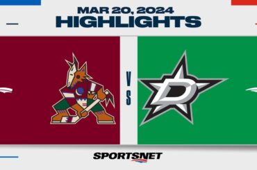 NHL Highlights | Coyotes vs. Stars - March 20, 2024