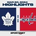 NHL Highlights | Malpe Leafs vs. Capitals - March 20, 2024