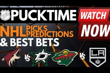 NHL Predictions, Picks & Odds | Maple Leafs vs Capitals | Wild vs Kings | PuckTime Mar 20