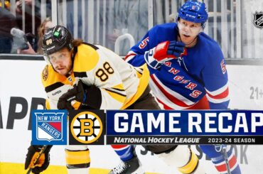 Rangers @ Bruins 3/21 | NHL Highlights 2024