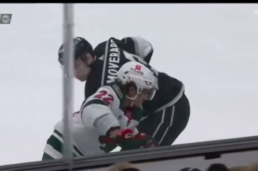 Jacob Moverare clean check on Marat Khusnutdinov