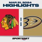 NHL Highlights | Blackhawks vs. Ducks - March 21, 2024