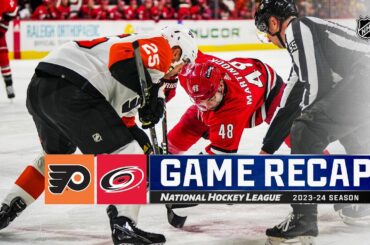 Flyers @ Hurricanes 3/21 | NHL Highlights 2024
