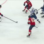 Ryan Lomberg kneeing on Michael Eyssimont - Have your say!