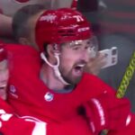 Red Wings' Dylan Larkin Ecstatic After Netting Goal In Return To Lineup