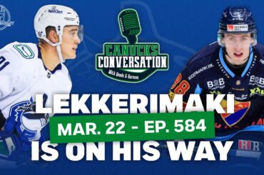 Jonathan Lekkerimäki is coming to Vancouver ft. Dave Hall | Canucks Convo | March 22 2024