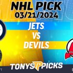 Winnipeg Jets vs. New Jersey Devils 3/21/2024 FREE NHL Picks and Predictions on NHL Betting by Ramon