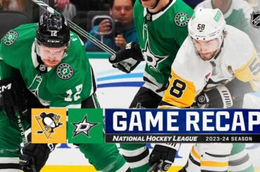 Penguins @ Stars 3/22 | NHL Highlights 2024