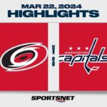 NHL Highlights | Hurricanes vs. Capitals - March 22, 2024