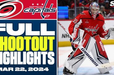 Carolina Hurricanes at Washington Capitals | FULL Shootout Highlights - March 22, 2024