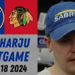 Henri Jokiharju Postgame Interview vs Chicago Blackhawks (1/18/2024)