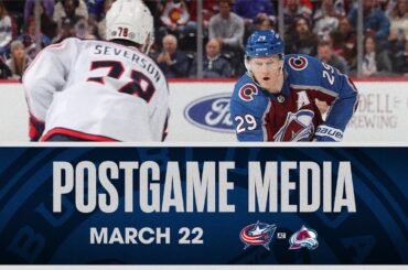 Hear from the players and coach after the team's game in Colorado against the Avalanche. (03/22/24)