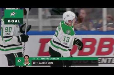 Mattias Janmark Goal vs STL October 7, 2017