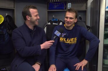 Pavel Buchnevich on his 500th game
