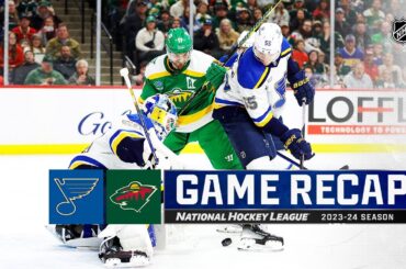Blues @ Wild 3/23 | NHL Highlights 2024