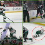 BRUTAL HIT 🤕 Wild Jonas Brodin Leaves Game With Injury After Dirty Hit From Evander Kane Vs Ducks