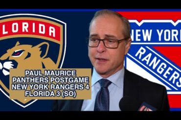 Paul Maurice, Panthers Postgame: New York Rangers 4, Florida 3 (SO)