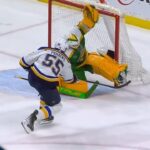 Wild's Marc-Andre Fleury Robs Blues' Colton Parayko with Flashy Glove Save