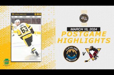 POSTGAME HIGHLIGHTS:  March 18, 2024