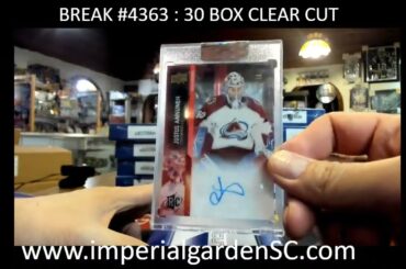 BREAK #4363: 30 BOX 2021-22-22-23 COMBINE #upperdeck CLEAR CUT NHL HOCKEY BOX CASE