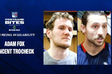 NYR vs FLA: Adam Fox and Vincent Trocheck Postgame Availability | March 23, 2024