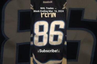 NHL Trades for Week Ending March 16, 2024