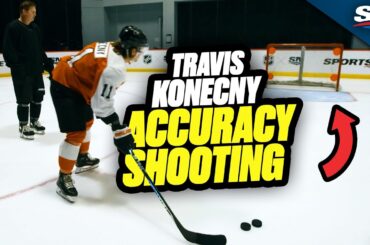 Travis Konecny: Accuracy Shooting Challenge | On The Couch With Colby