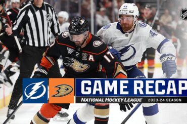 Lightning @ Ducks 3/24 | NHL Highlights 2024