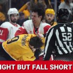 Red Wings battle in Nashville, but come up short due to a struggling power play and Jusse Saros