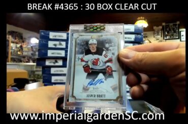 BREAK #4365: 30 BOX 2021-22-22-23 COMBINE #upperdeck CLEAR CUT NHL HOCKEY BOX CASE