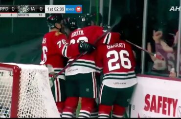 První gól Jakuba Poura v American Hockey League! (22.10.2021, Rockford IceHogs)