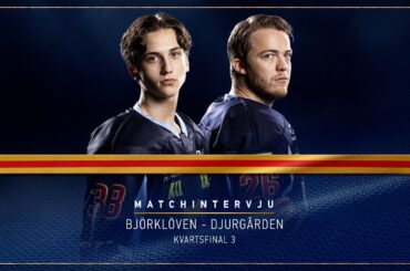 Matchintervju | Victor Eklund och Emil Berglund efter kvartsfinal 3