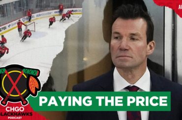 Luke Richardson makes Chicago Blackhawks skate off "unprofessional" effort | CHGO Blackhawks Podcast