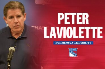 NYR Practice: Peter Laviolette Media Availability | March 25, 2024