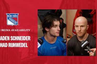 NYR Practice: Braden Schneider and Chad Ruhwedel Media Availability | March 25, 2024