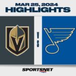 NHL Highlights | Golden Knights vs. Blues - March 25, 2024
