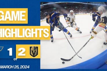 Game Highlights: Golden Knights 2, Blues 1 (OT)