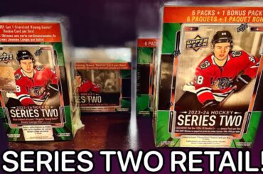 BEDARD TIME! Opening FOUR BOXES of 2023-24 Upper Deck Series Two Retail - Mega and Blaster