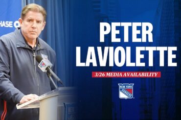 NYR vs PHI: Peter Laviolette Pregame Media Availability | March 26, 2024