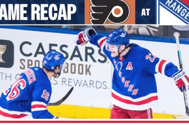 GAME HIGHLIGHTS: New York Rangers vs Philadelphia Flyers (3/26/24)