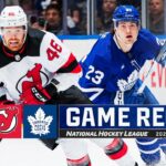 Devils @ Maple Leafs 3/26 | NHL Highlights 2024