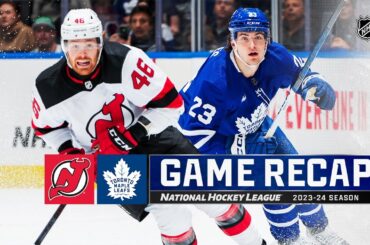Devils @ Maple Leafs 3/26 | NHL Highlights 2024