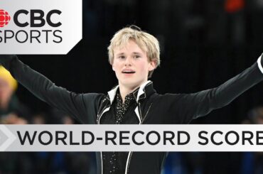 American Ilia Malinin wins men's title with world-record performance in free program | CBC Sports